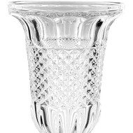Vaso Romantic 29,6cm Por 16,8cm Com Pé Em Cristal Ecológico